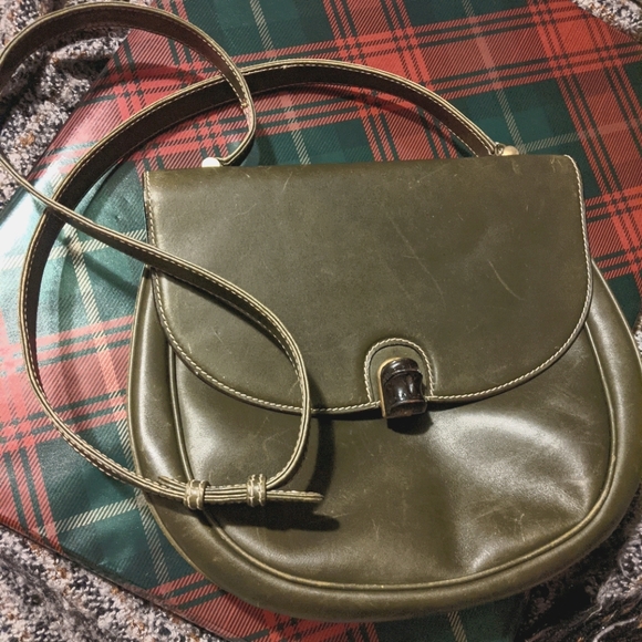 Vintage Gucci Leather Bamboo Saddlebag - Picture 2 of 7